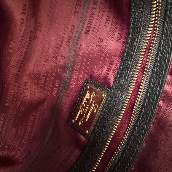 Lauren Ralph Lauren Black Tote with Gold Studs - Picture 11 of 13